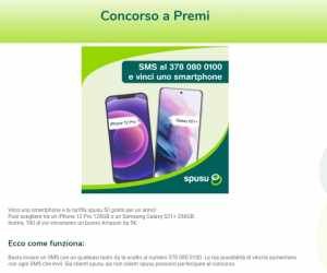 Concorso spusu: Vinci uno smartphone