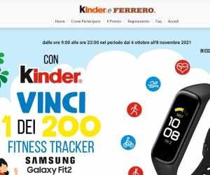 CON FERRERO E LIDL PUOI VINCERE UN FITNESS TRACKER GALAXY FIT2