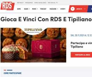 Gioca e vinci con RDS e Tipiliano