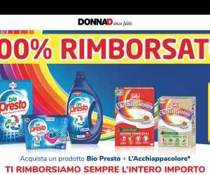100% rimborsati con Bio Presto e L’Acchiappacolore