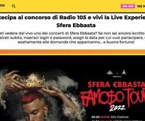 VIVI LA LIVE EXPERIENCE DI SFERA EBBASTA CON RADIO 105