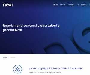 VINCI CON LE CARTE DI CREDITO NEXI