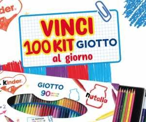 CON NUTELLA E KINDER VINCI KIT GIOTTO 2022