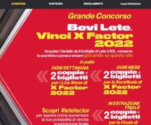 BEVI LETE. VINCI X FACTOR 2022