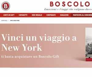 VINCI UN VIAGGIO A NEW YORK, TI BASTA ACQUISTARE UN BOSCOLO GIFT