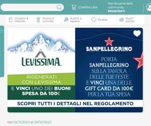 VINCI LA SPESA CON SANPELLEGRINO E LEVISSIMA