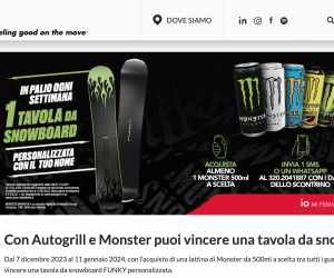 DA AUTOGRILL CON MONSTER PUOI VINCERE LA TAVOLA DA SNOWBOARD