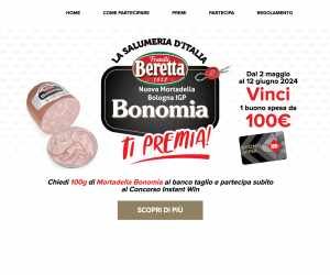 MORTADELLA BONOMIA BERETTA TI PREMIA