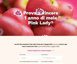 Prova a vincere 1 anno di mele Pink Lady®