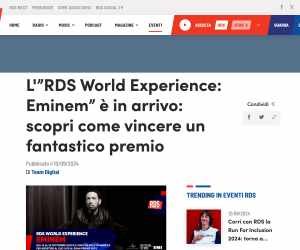 RDS WORLD EXPERIENCE: EMINEM