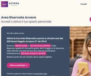 Vinci con l'Area Riservata di Avvera