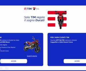 SOLO TIM REGALA IL SOGNO DUCATI