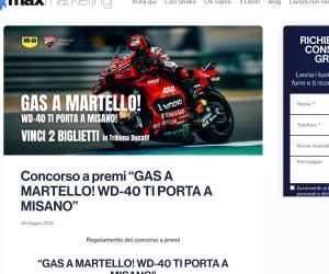 GAS A MARTELLO! WD-40 TI PORTA A MISANO
