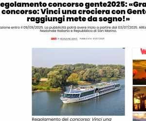 Grande concorso: Vinci una crociera con Gente e raggiungi mete da sogno!