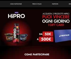 Vinci una gift card con Hipro