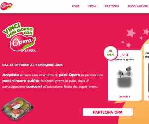 VINCI OGNI GIORNO CON OPERA LA PERA
