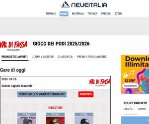 VAL DI FASSA GIOCO DEI PODI 2025/2026