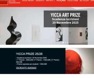 YICCA 25/26 Concorso internazionale per l’arte contemporanea