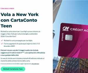 Vola a New York con CartaConto Teen