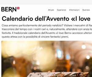 Calendario dell’Avvento «I love Bern»