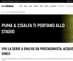 PUMA & CISALFA TI PORTANO ALLO STADIO