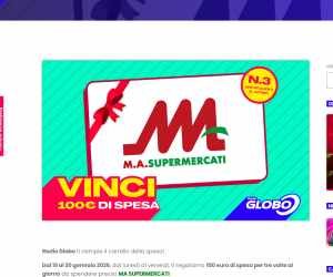 Radio globo regala 300 euro al giorno in buoni spesa da Ma Supermercati