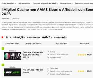 Punch - Bonus senza deposito nei casinò non AAMS