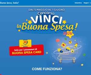 CONCORSO VINCI LA BUONA SPESA! 2026