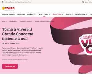 GRANDE CONCORSO CONAD VINCIGIRO 2026