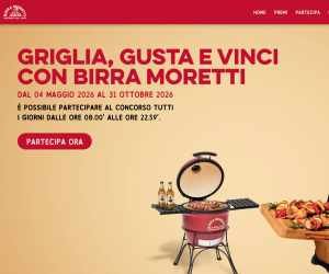 Griglia, Gusta e Vinci con Birra Moretti