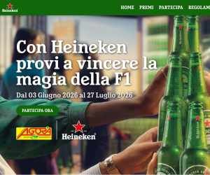 CON HEINEKEN PROVI A VINCERE LA MAGIA DELLA F1