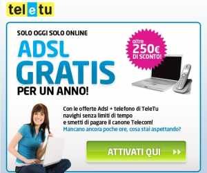 TELETU TUTTO COMPRESO: TELEFONO E ADSL SENZA CANONE TELECOM