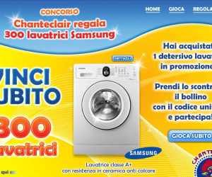 Concorso Chante Clair regala 300 lavatrici Samsung