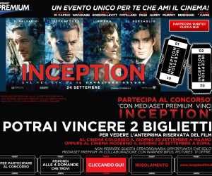 CON MEDIASET PREMIUM VINCI INCEPTION