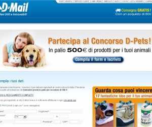 VINCI 500 € DI PRODOTTI PER I TUOI ANIMALI CON D-PETS!