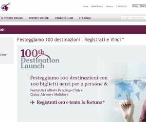 CONCORSO QATAR AIRWAYS 100 DESTINAZIONI