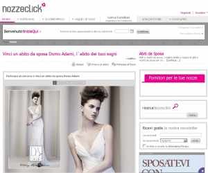 Vinci un abito da sposa Domo Adami, l'abito dei tuoi sogni