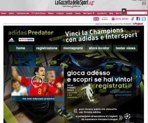 VINCI LA CHAMPIONS CON ADIDAS E INTERSPORT
