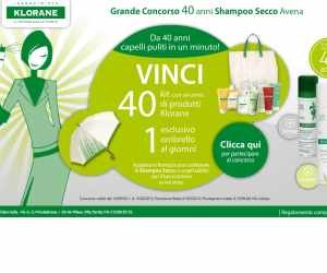 Klorane Shampoo Secco - Festeggia i 40 anni con noi