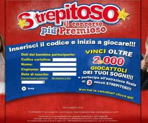 CONCORSO STREPITOSO IL CONCORSO PIU’ PREMIOSO