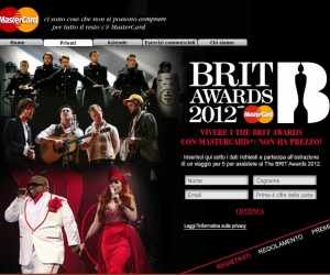 Vinci i The BRIT Awards con MasterCard ®