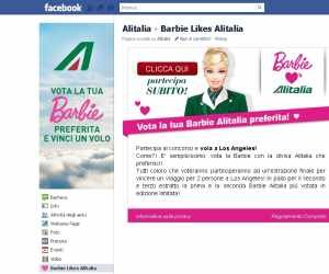 BARBIE LIKES ALITALIA