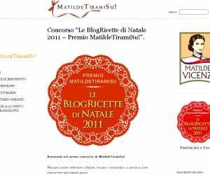 Le BlogRicette di Natale 2011 – Premio MatildeTiramiSu