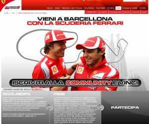 Vieni a Barcellona con la Scuderia Ferrari