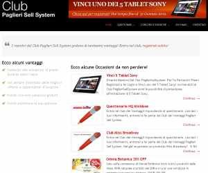 DIVENTA MEMBRO DEL CLUB PAGLIERISELLSYSTEM: PER TE FANTASTICI PREMI