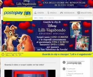 Con Postepay Fun vinci “Lilli e il Vagabondo 2” e “War Horse”