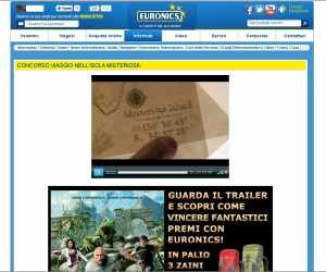 VINCI FANTASTICI PREMI CON VIAGGIO NELL’ISOLA MISTERIOSA E EURONICS