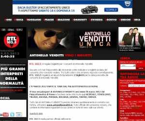 ANTONELLO VENDITTI UNICA TOUR 2012