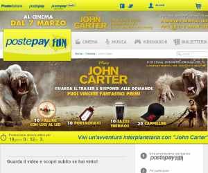 Con Postepay Fun vinci John Carter