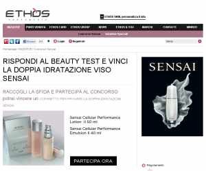 RISPONDI AL TEST E VINCI LA DOPPIA IDRATAZIONE SENSAI